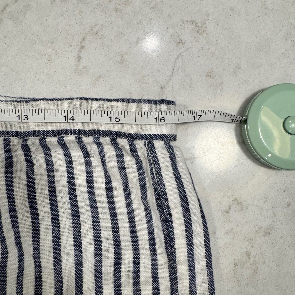 Chico’s Blue & White Striped 100% Linen Coastal Pants Chico's Size 0 Beach - Picture 12 of 16